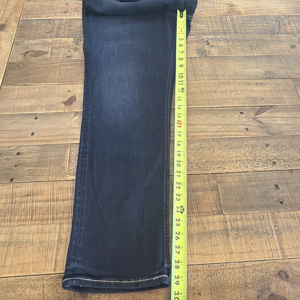 Silver Avery Dark Blue Straight Leg Women's Jeans size 18 length (38.5X29.5) - Picture 14 of 16